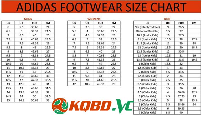 cách đo size giày đá bóng adidas