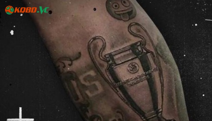 hình xăm bắp chân neymar