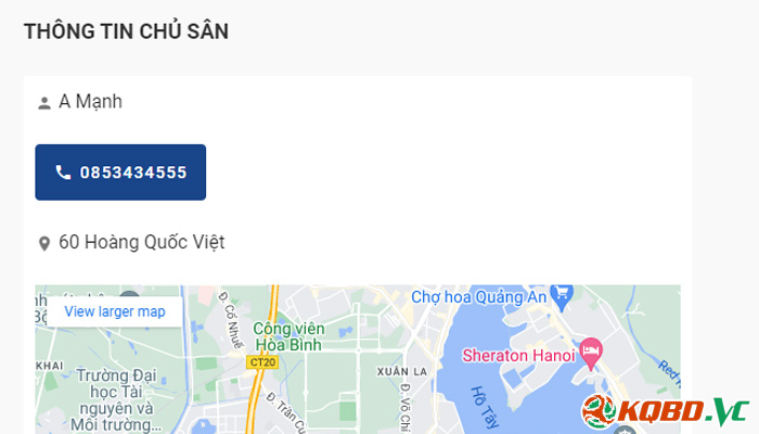 sân 60 Hoàng Quốc Việt