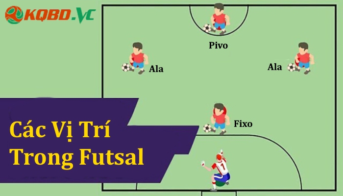 Các vị trí trong sân Futsal