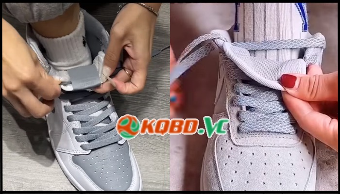 cách buộc dây giày không bị tuột lưỡi gà